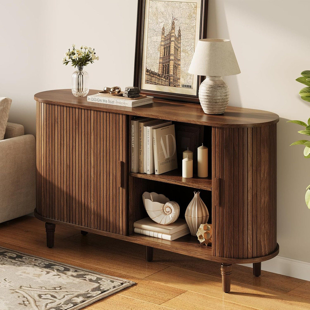 Sideboard Buffet Cabinet with Storage - Accent Kitchen Credenza Console Table wi