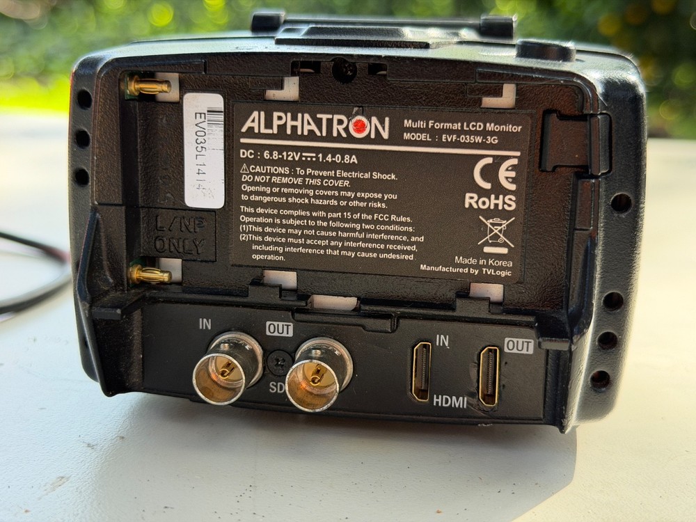 Alphatron EVF-035W-3G Electronic Viewfinder