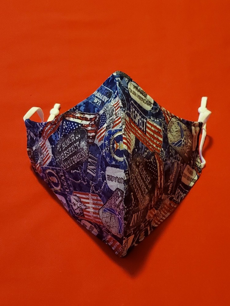 Military Air Force Dog Tags Adjustable Face Mask