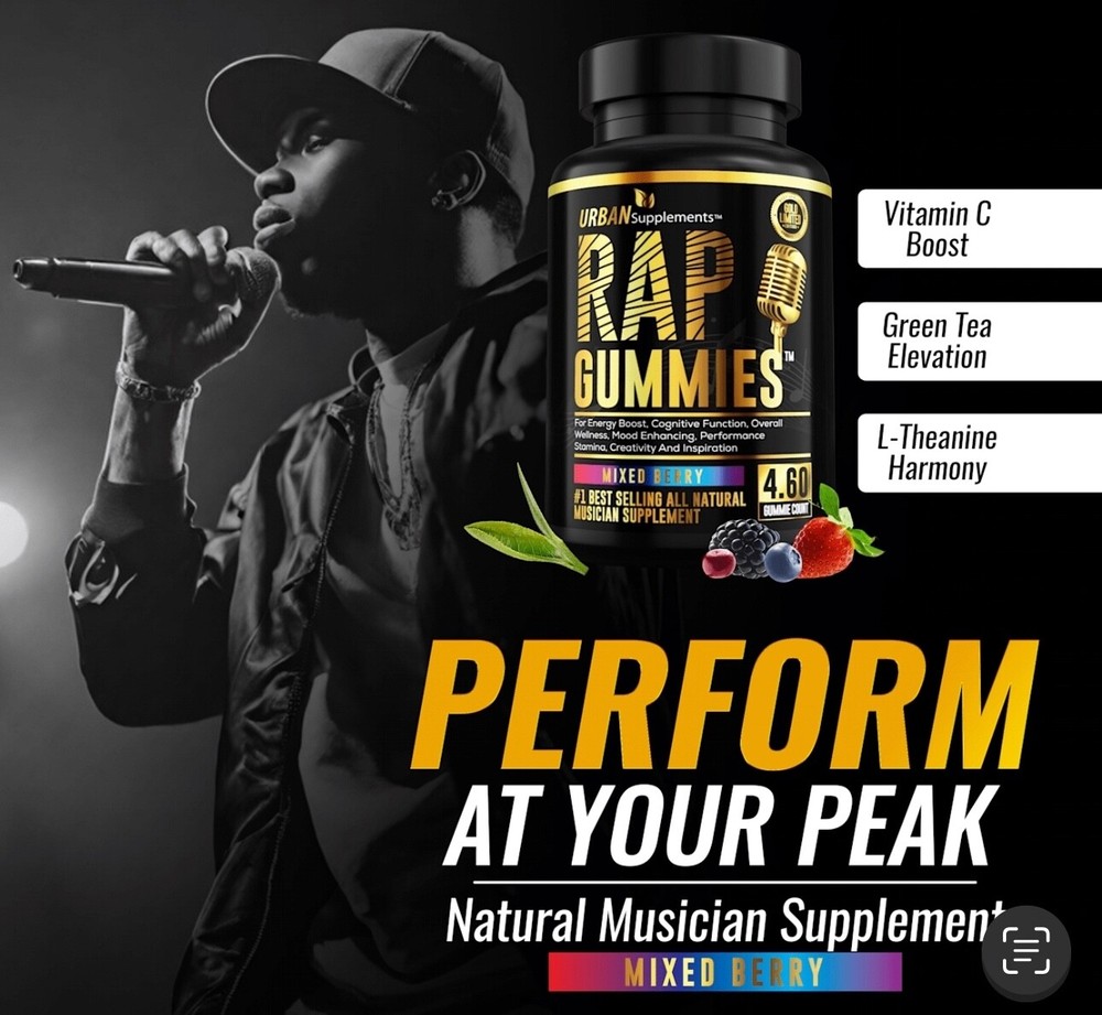 US Rap Gummies - Boost Creativity, Focus & Performance for Musicians - Limited