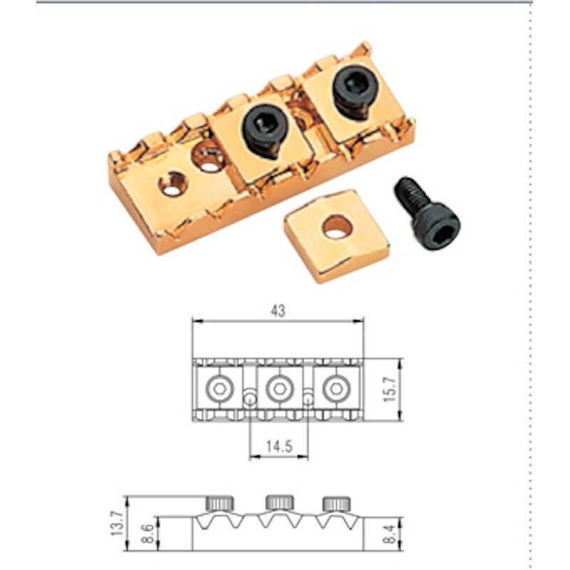 Floyd Rose 43mm R3 Black Locking Nut