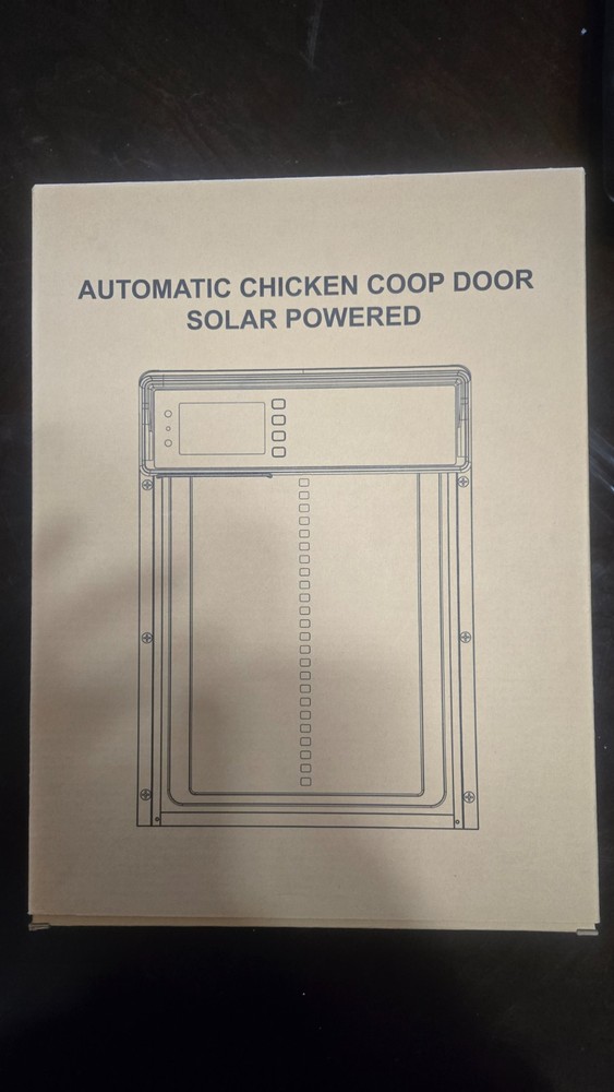 Automatic Chicken Coop Door Solar Powered Poultry Gate w/ Light Sensor/ Timer