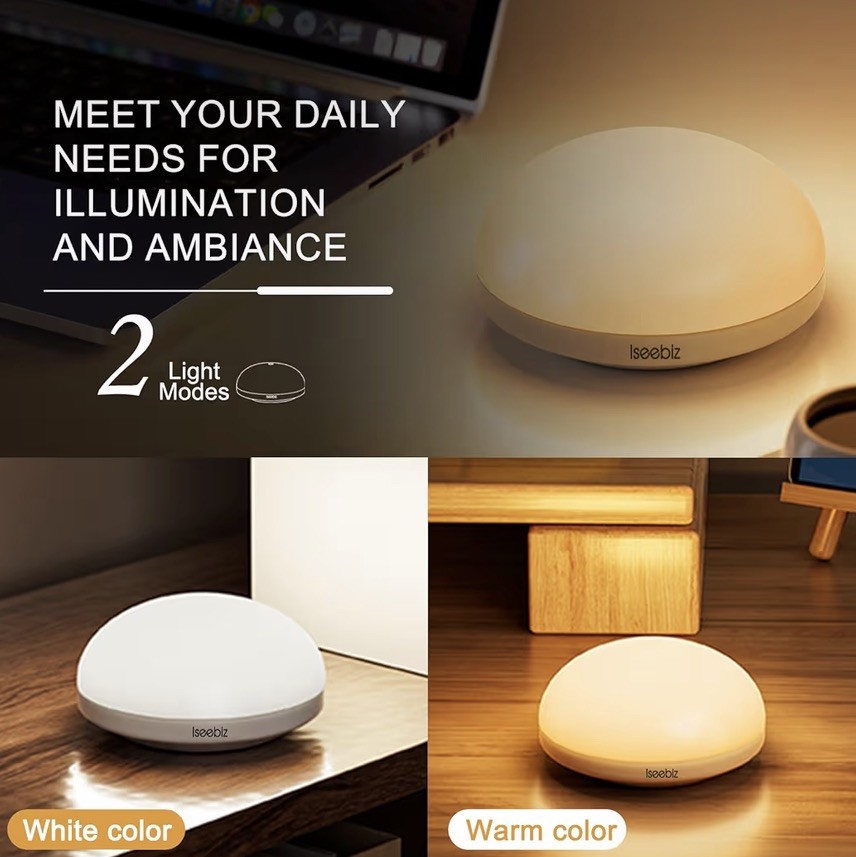 LED Control Smart Bedside Night Light Touch Lamp Bedside Wireless Rechargeable