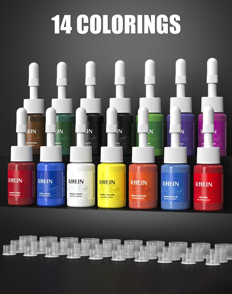 Complete Wireless Tattoo Kit with Machine, Needles, Inks, and Batteries