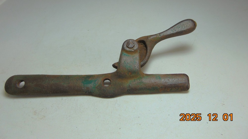 Antique Window Lock Marked W  30   P    7" Long