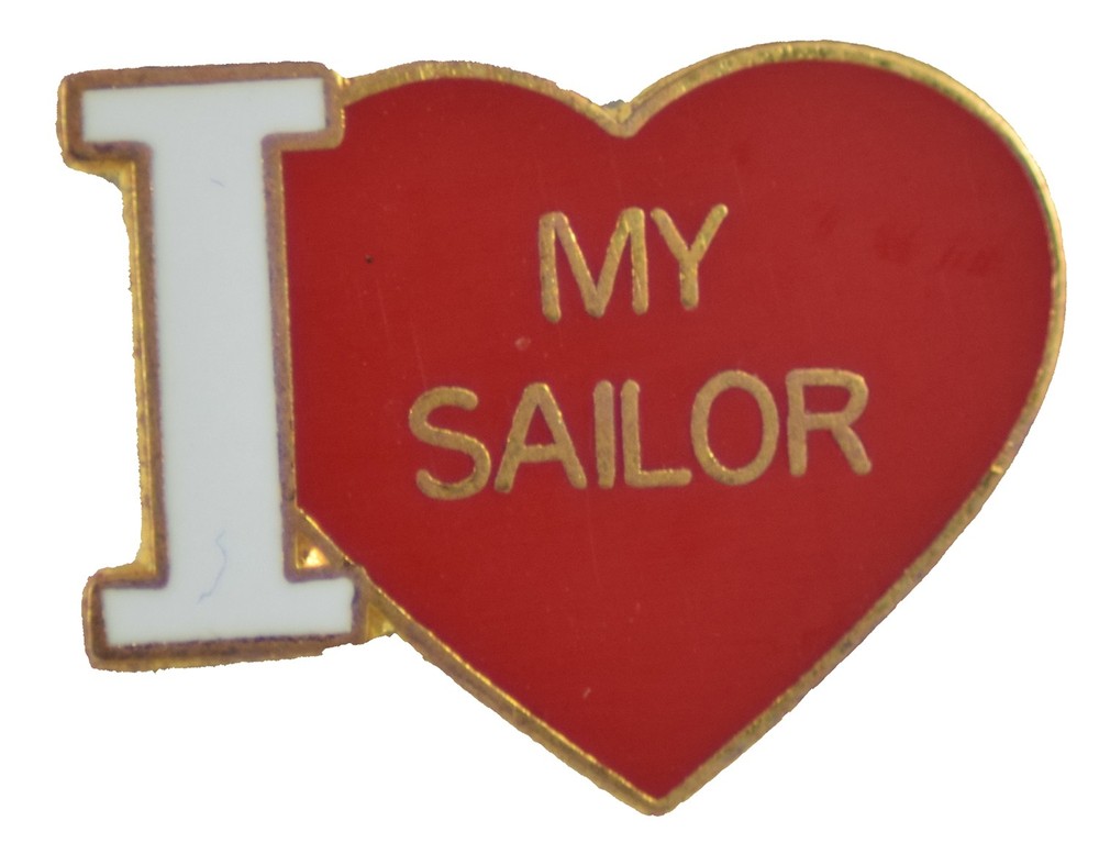 I LOVE MY SAILOR HAT PIN