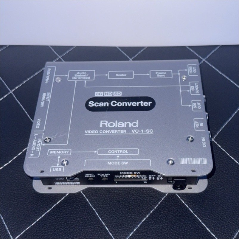 Roland VC-1-SC Scan Converter Frame Synchronizer Audio Embedder Scaler Console