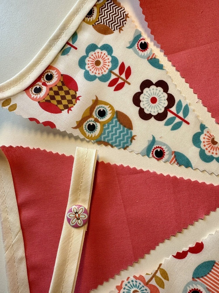 Handmade Cotton Bunting, Pink  - 2 Meters Single Sided