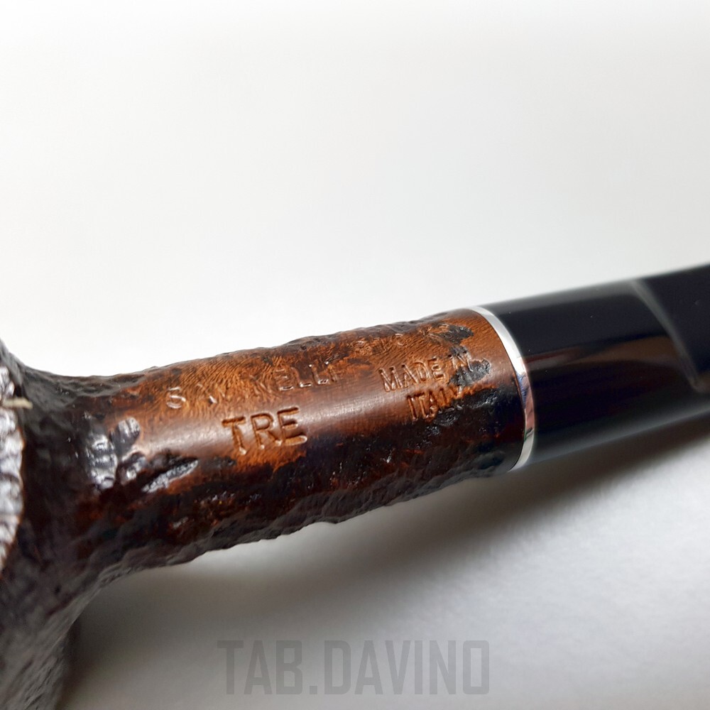 SAVINELLI THREE 310 KS RUSTICATED PIPE MADE IN ITALY