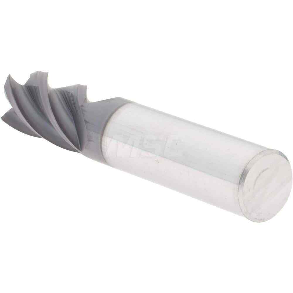 Accupro 3/8" Diam 4 Flute Single End Solid Carbide 0.01" Corner Radius End Mi...
