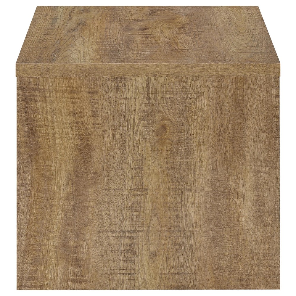 Coaster Canoga Engineered Wood Accent Side End Table in Mango Brown