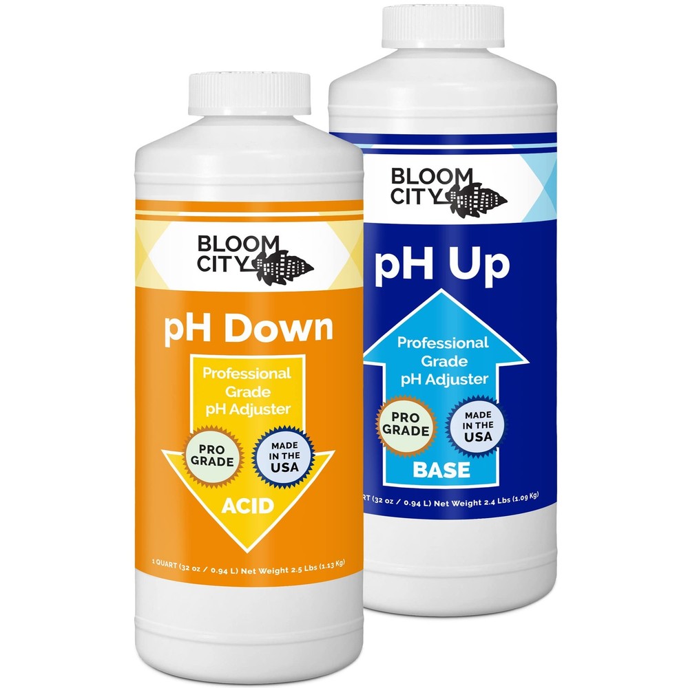 Bloom City Professional pH Up + Down Control Kit for Optimal Nutrient Uptake ...