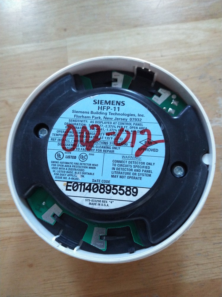 Siemens HFP-11 Smoke Detector