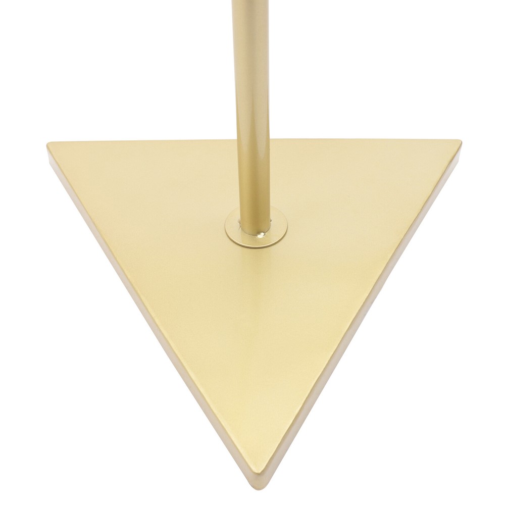 Industrial Tree Simple Design Gold Coat Rack w/ 2 Hooks&Triangular base f/ Hall