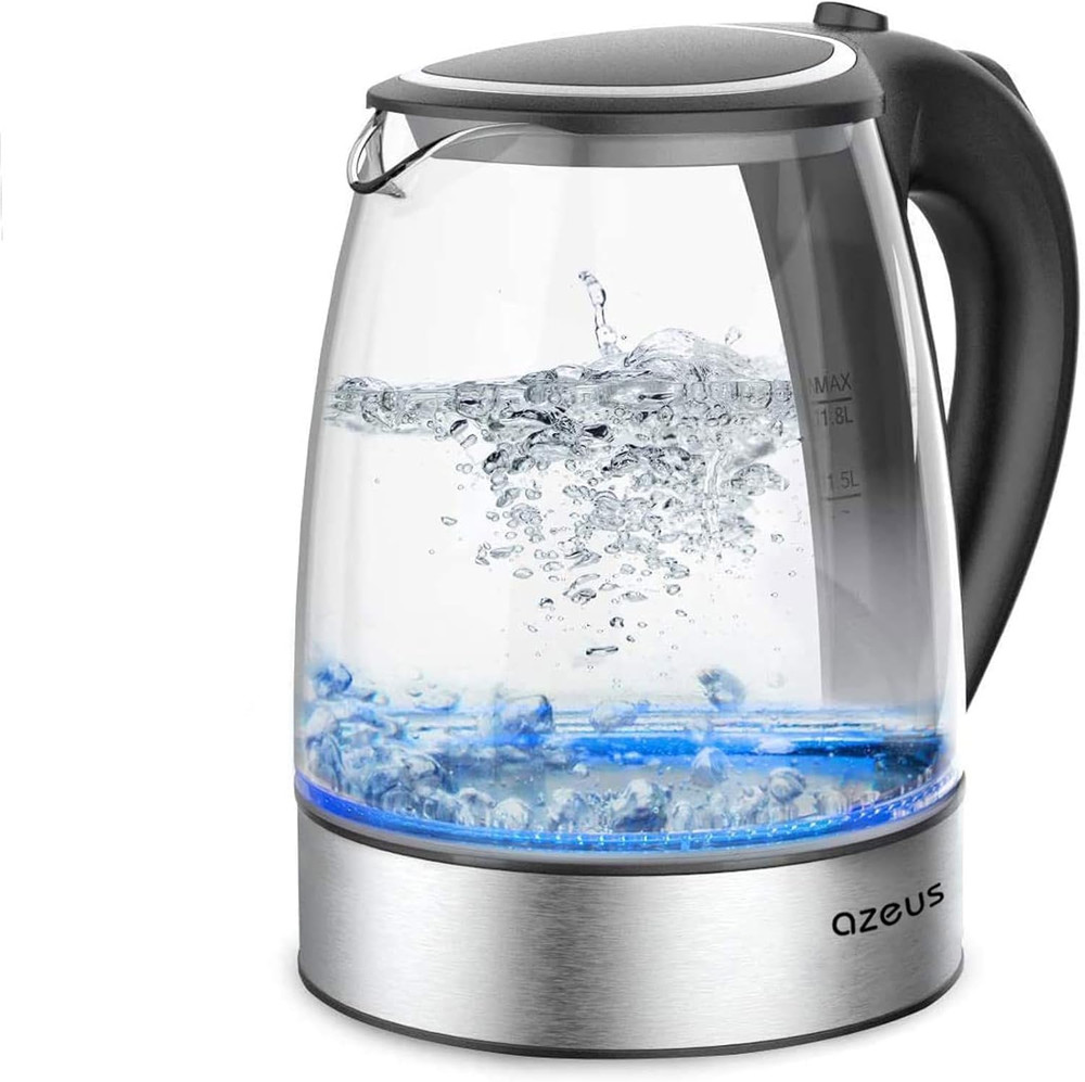 Fast Boil Electric Water Kettle, 1.8L Large Capacity with Auto Shut-Off and B...