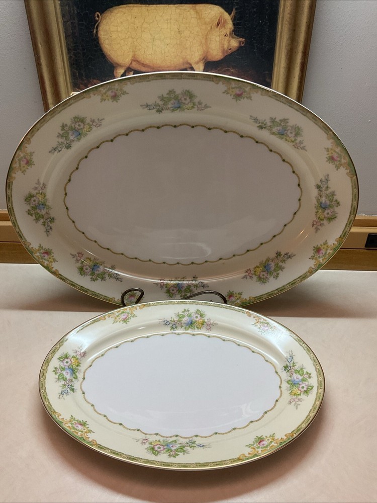 Meito China Woodbine Pattern 12’ & 16’ Platters