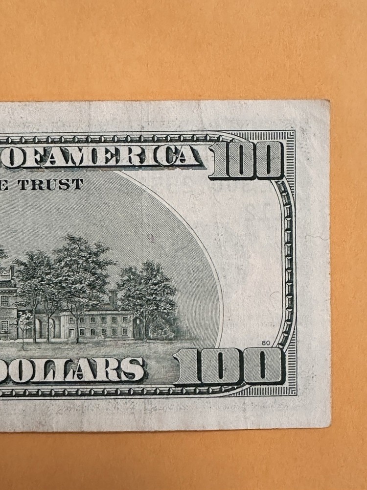 1996 Series 100 Dollar Note Serial 30072557B