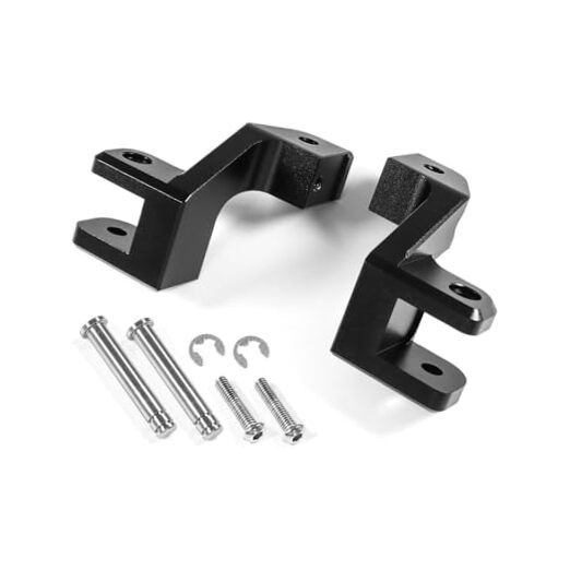 Motocycle Passenger Footrest Adjustment Relocation Footpeg Lowering Kit Black