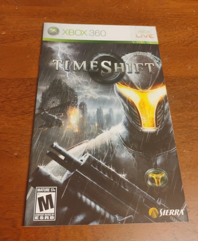 TimeShift (Microsoft Xbox 360, 2007) Instruction Manual Only