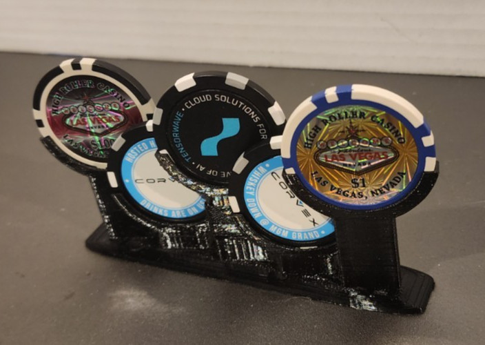 Commemorative Poker chip display holder