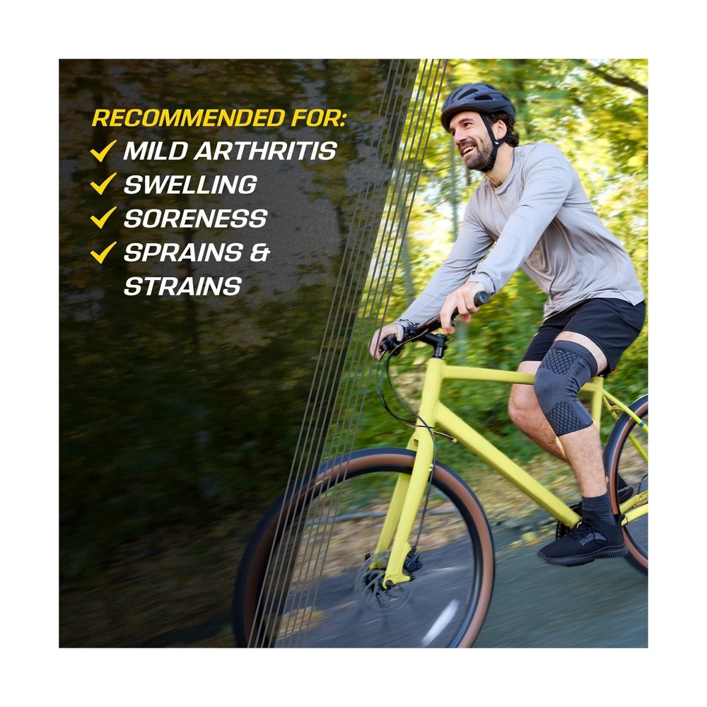 FUTURO Premium Compression Knee Sleeve with Stabilizers, Removable Stabilizer...