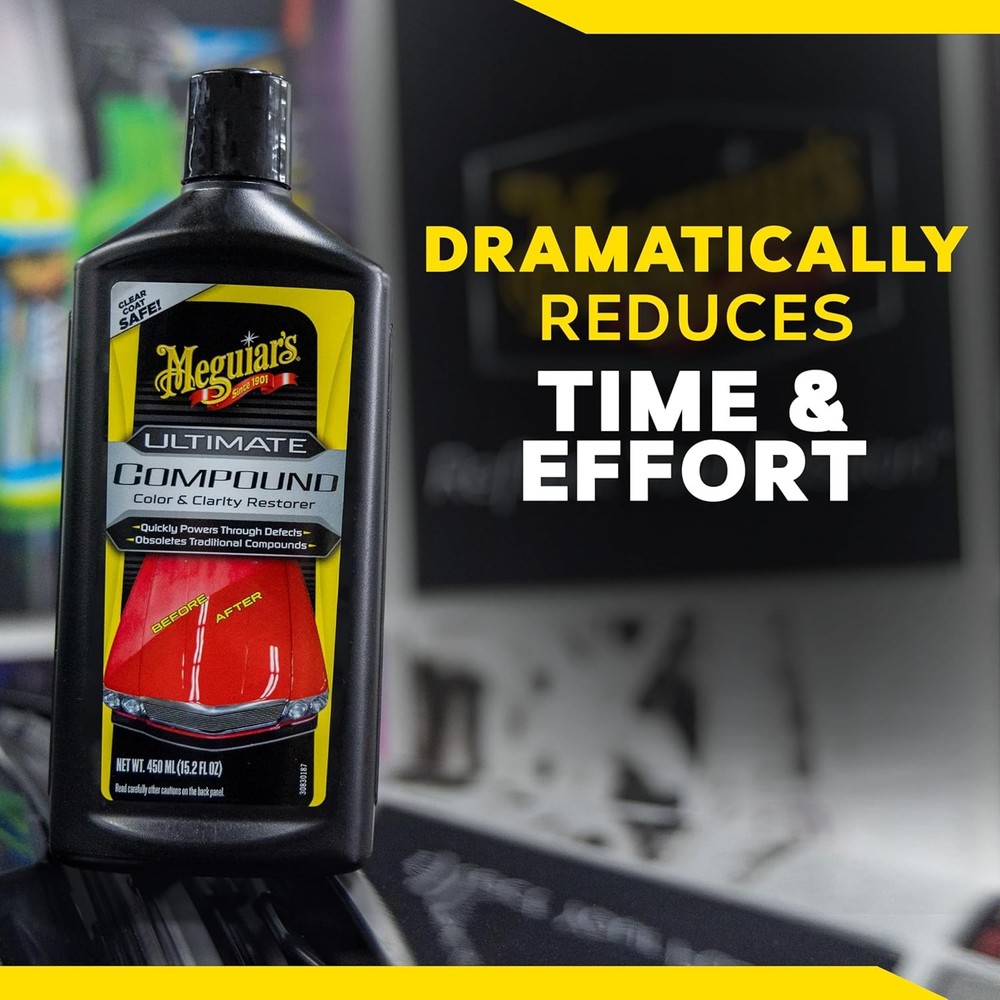 Meguiar's Ultimate Compound - Pro-Grade Car Scratch Remover, Paint...