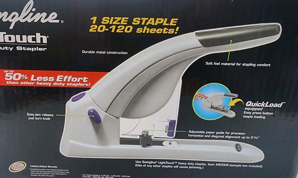 Swingline Light Touch/LightTouch/Lightouch Heavy Duty Stapler 20-120 Sheets