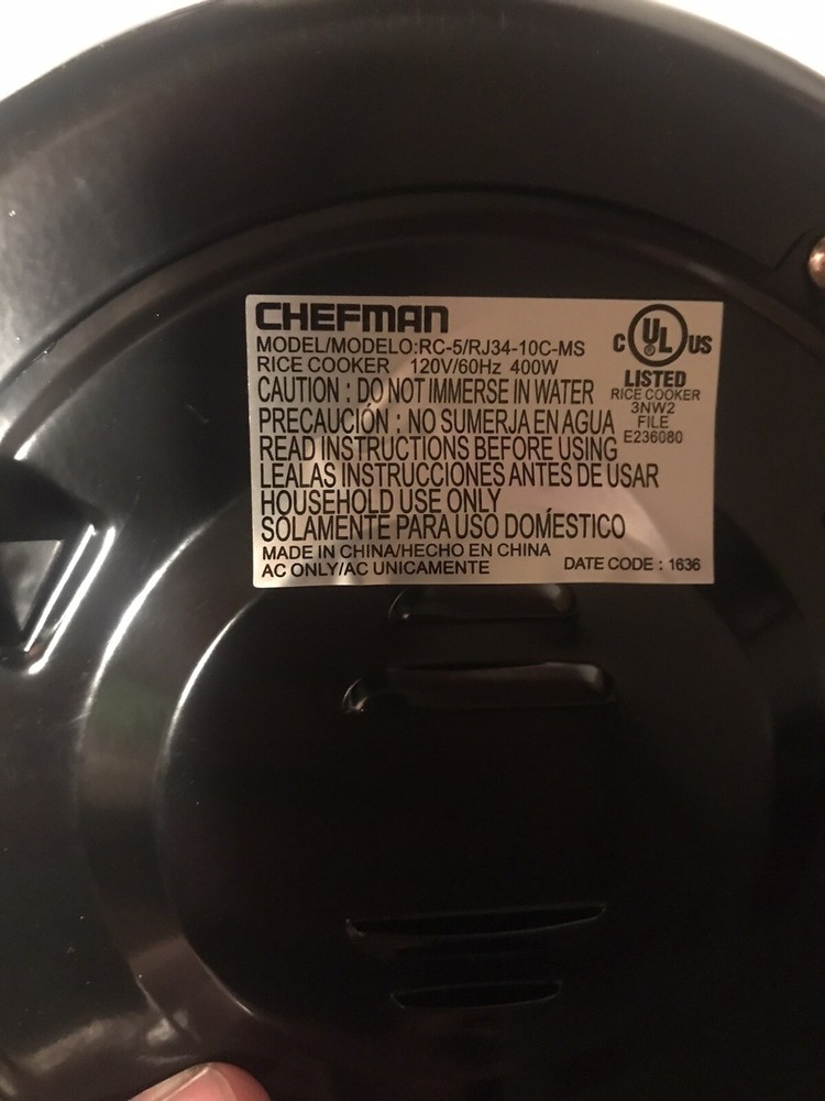 10 Cup Chefman Rapid Electric Rice Cooker Measuring Cup & Serving Paddle