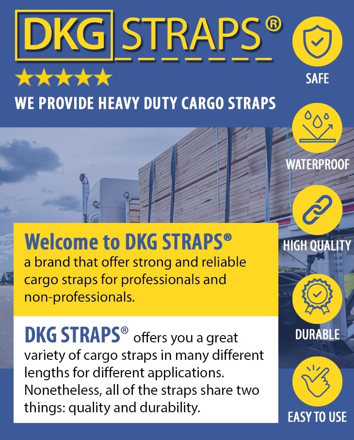 (4 PACK)2 X 18 Tie Down Tow Axle Strap with D Ring