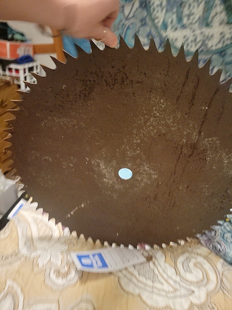 Hand Painted Saw Blade African Art