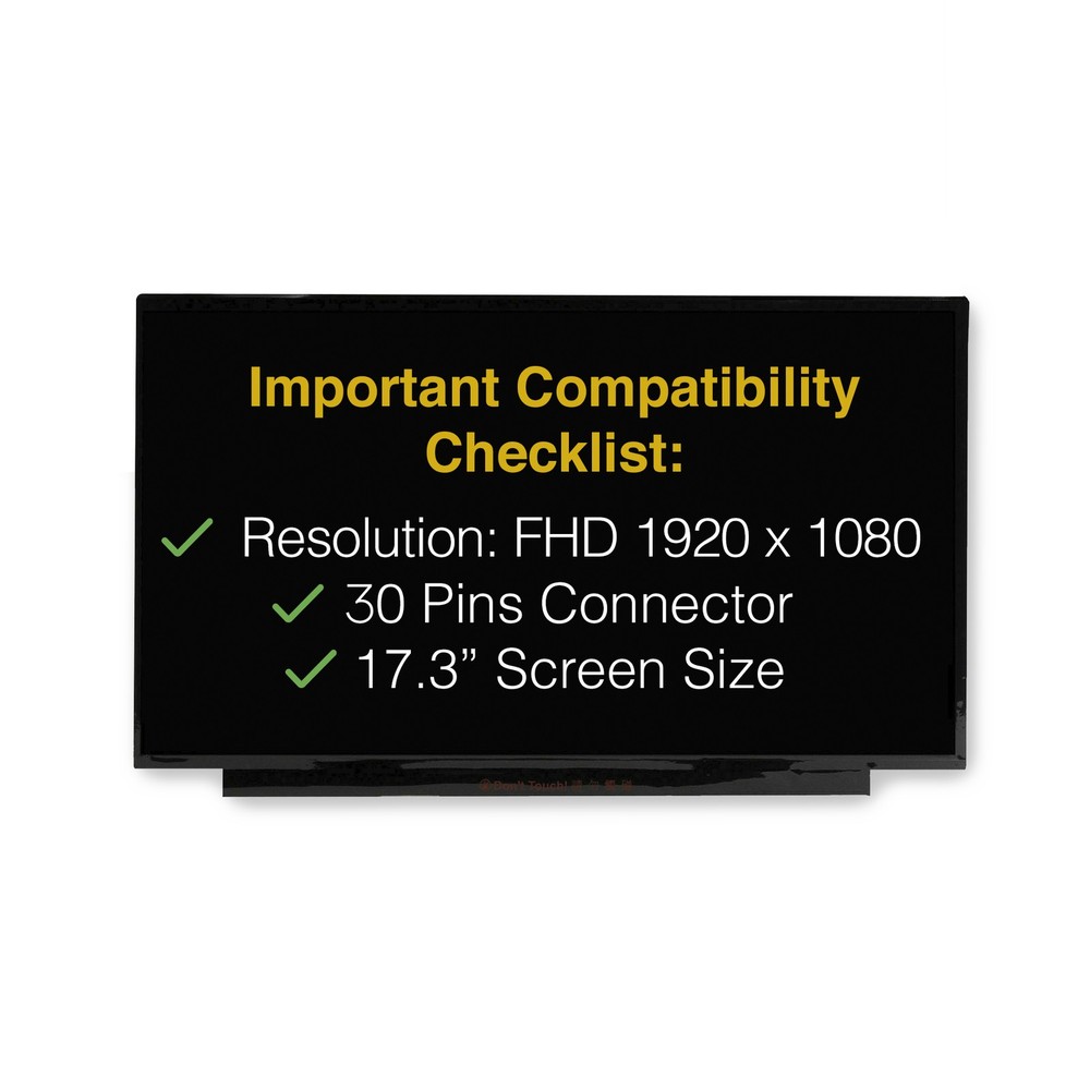 HP 17-CN2070CL 30 Pins FHD Screen Replacement LCD Display With Tools