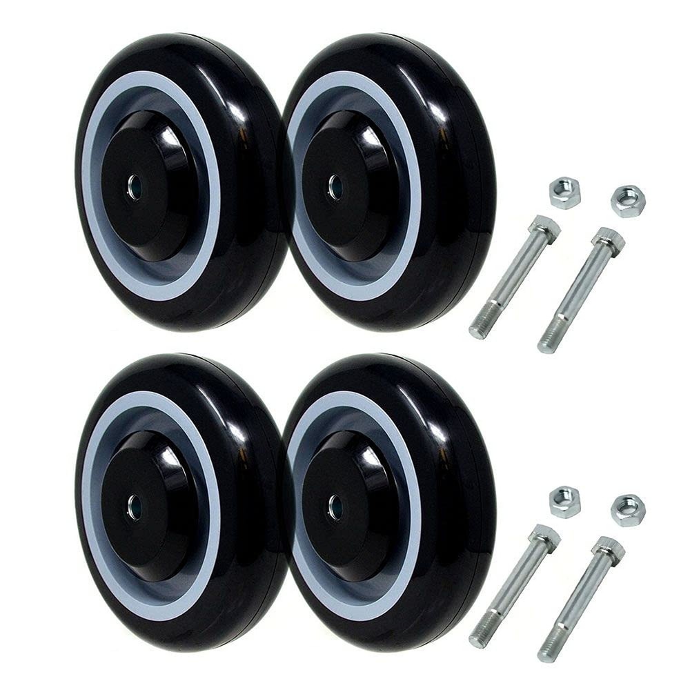 SYRATION 5" 4 Pack Polyurethane Stepped and Full Tread Face w/Double BalBeari...