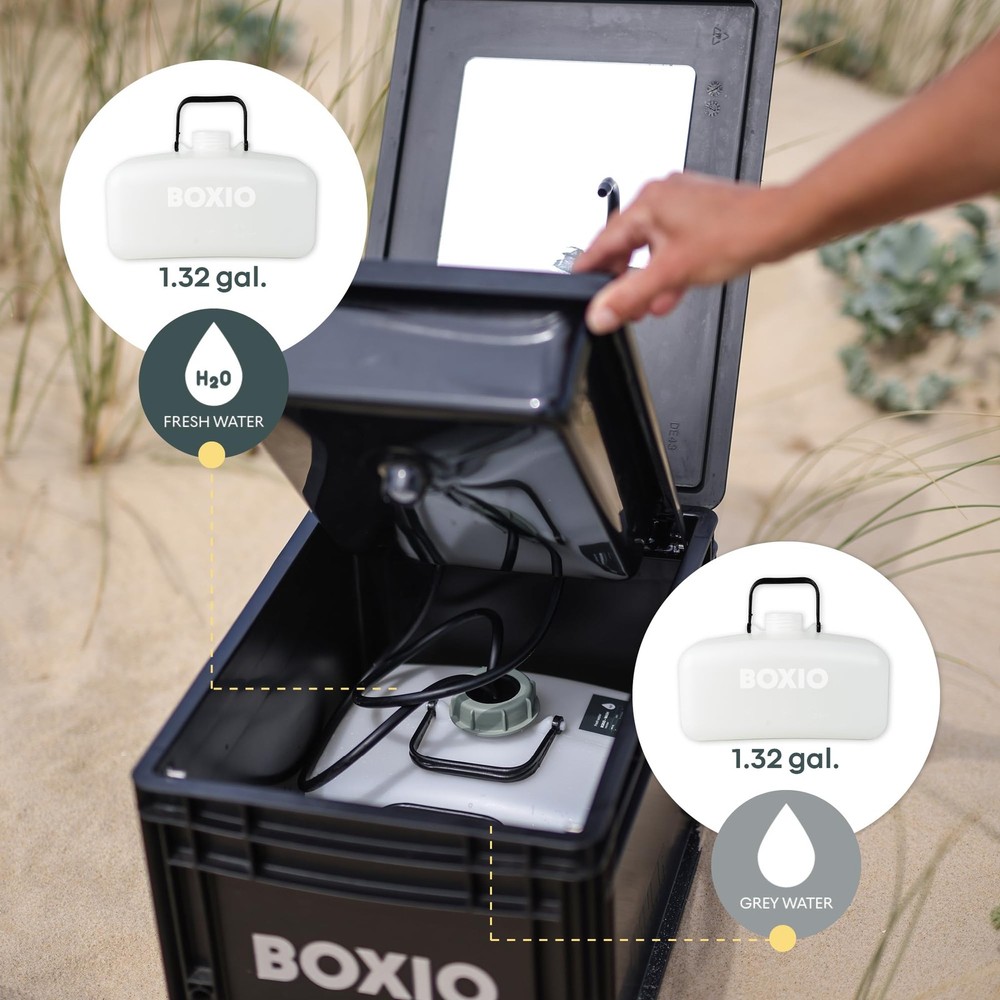 BOXIO - WASH: Portable Sink - Convenient Camping Sink Solution! Compact with Uni