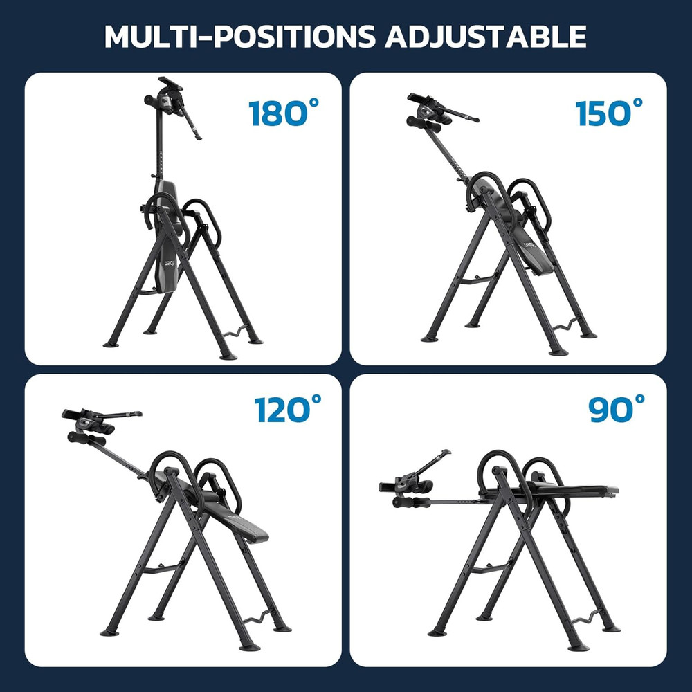 Gravity Inversion Table for Back Pain Relief 2026 New Inversion Table W/Lumbar S