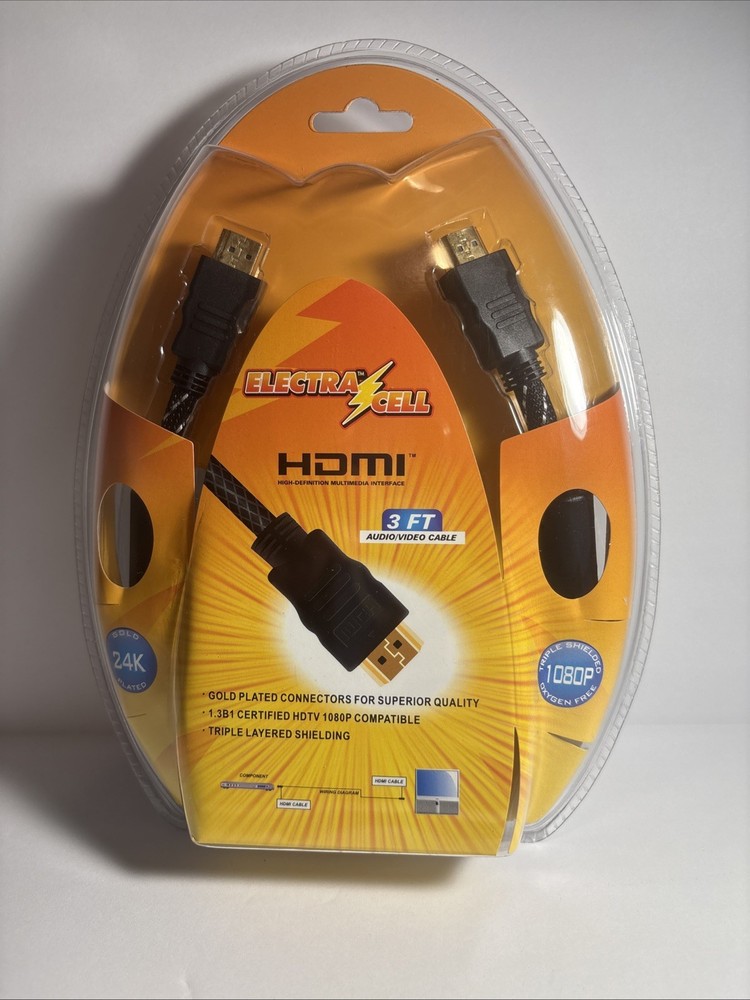 ElectraCell 3ft HDMI Cable