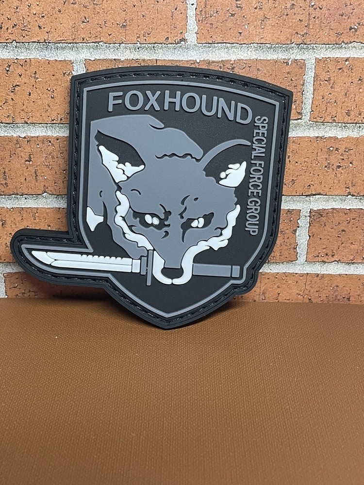 Foxhound PVC Patch, Tactical Morale Metal Gear Solid Patch, Fox Hound Gun Patch