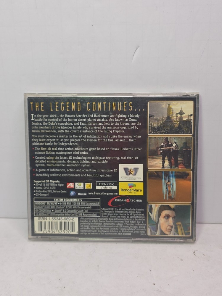 Frank Herbert's Dune With Insert Read Ad Disk Looks Great
