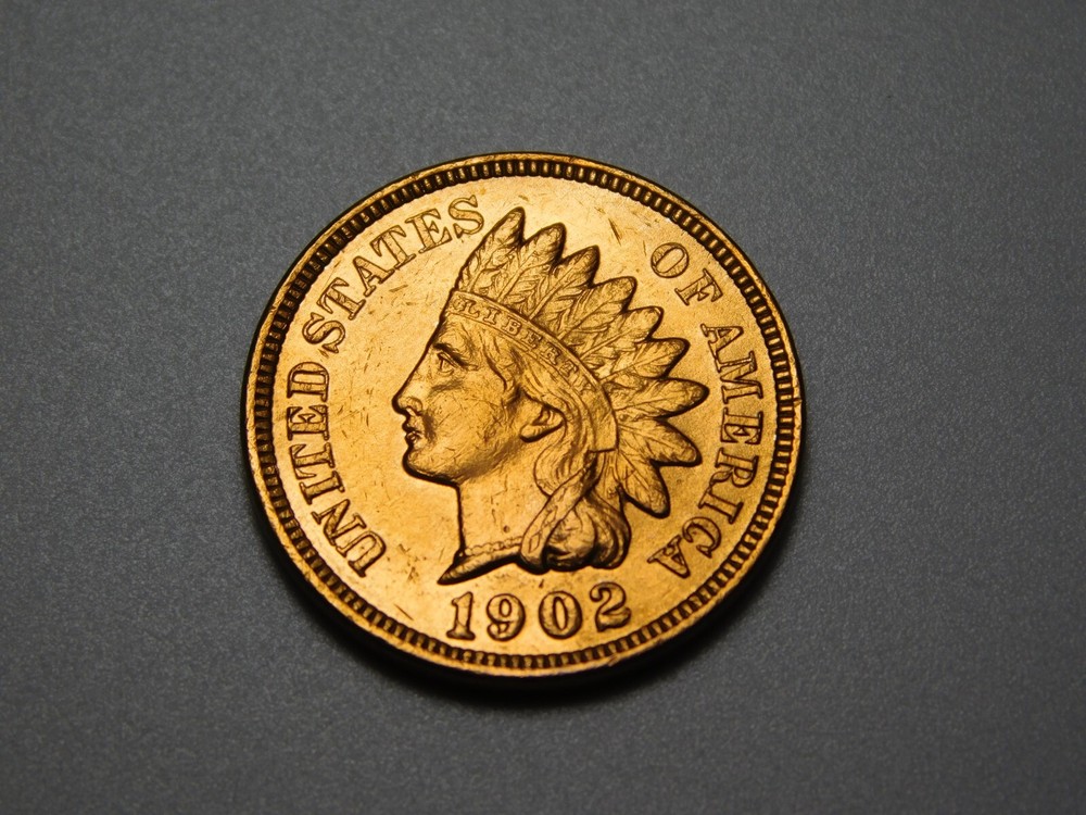 US COIN 1902 INDIAN HEAD PENNY CENT