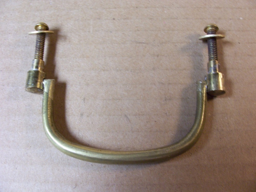 VINTAGE SOLID BRASS DRAWER PULL / HANDLE