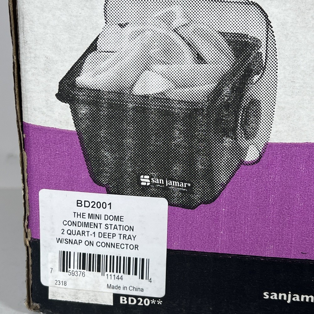 San Jamar - BD2001 -2 qt Mini Dome® Garnish Center