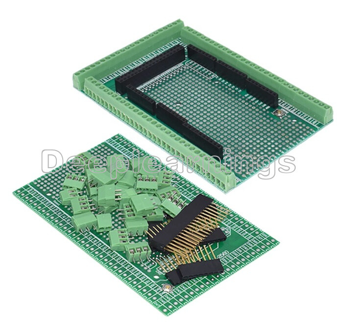 MEGA2560 Double PCB Prototype Screw Terminal Block Shield Board For Arduino