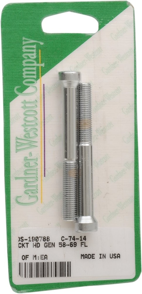 Gardner-Westcott Chrome Generator Socket-Head Bolt Set (C-74-14)