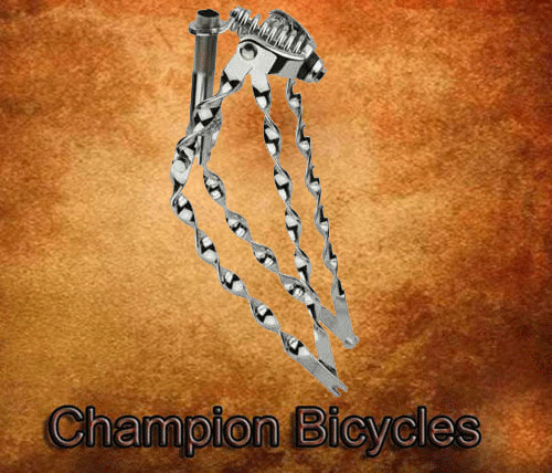Original! 20 BENT FLAT TWISTED SPRING FORK 1 INCH CHROME.