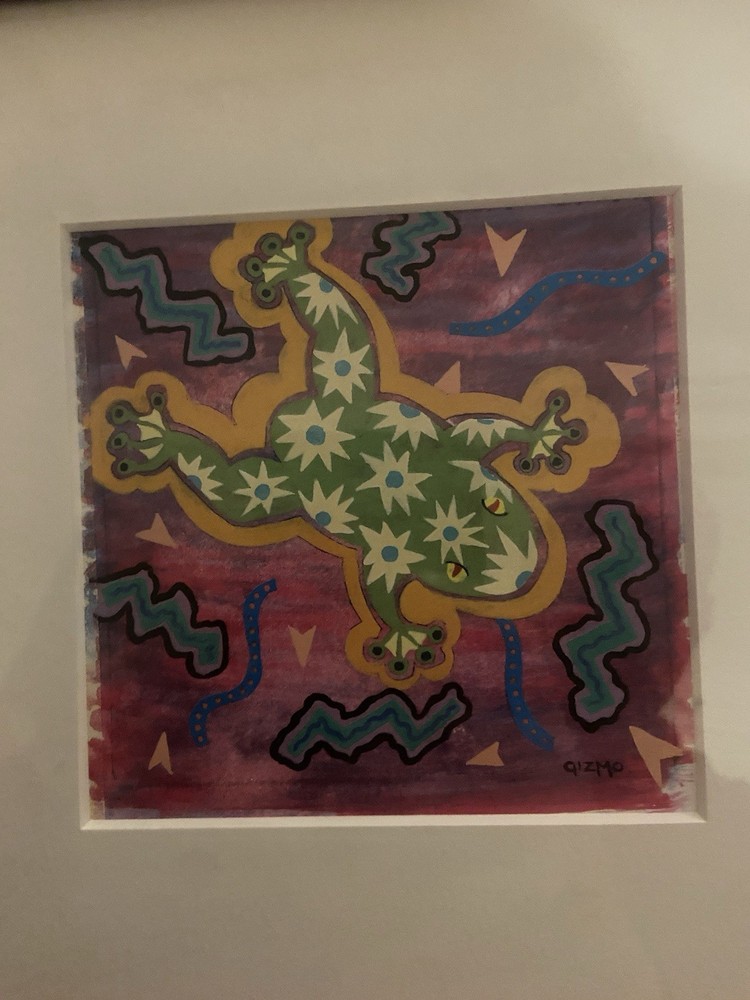 Mexican Mixed Media Frog Signed Gizmo