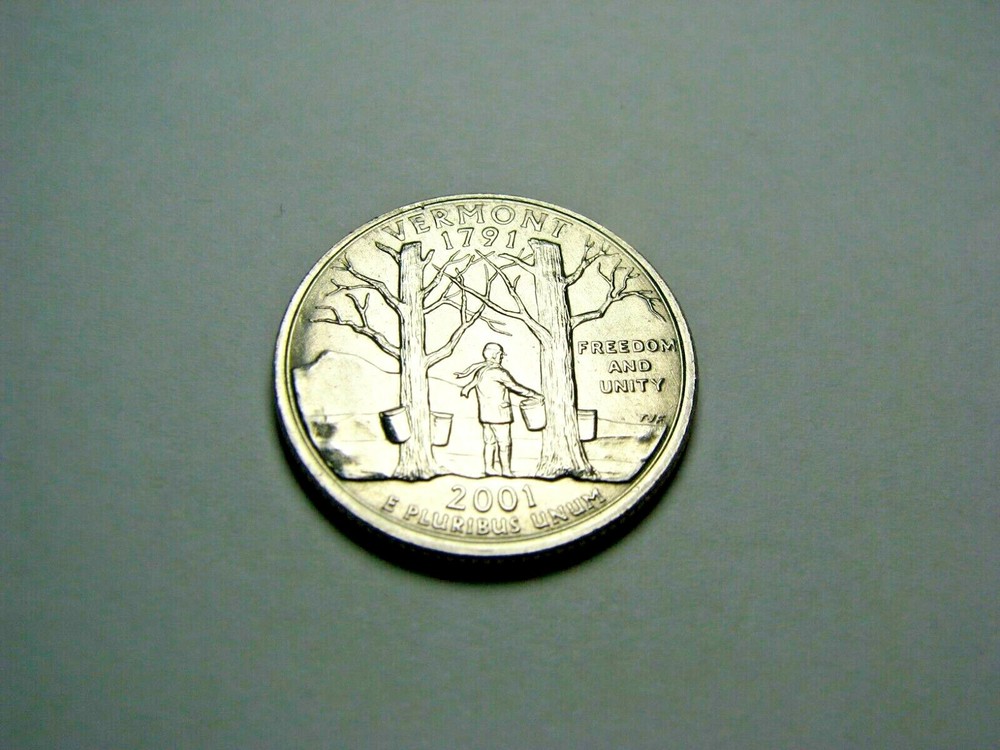 2001-P VERMONT STATE QUARTER BRILLIANT UNCIRCULATED