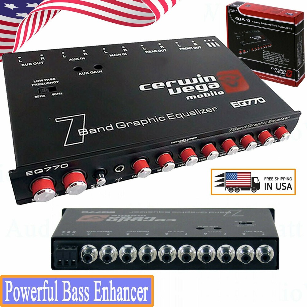 CERWIN VEGA EQ-770 7-Band Parametric E with Auxiliary Input