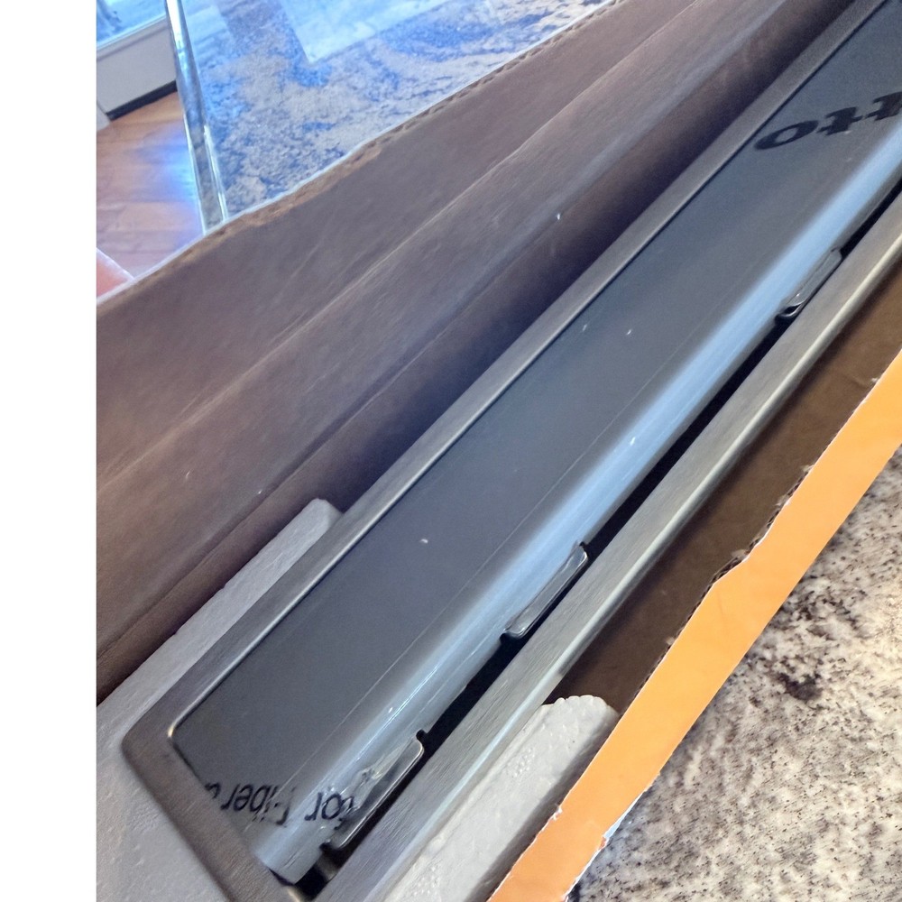 Schluter-KERDI-LINE Linear Drain Grate Solid Brushed Stainless KL1AR19EB110