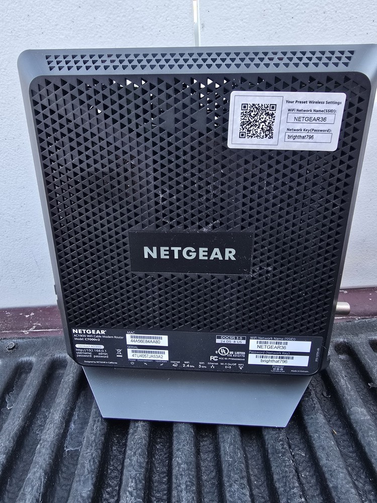 NETGEAR C700v2 AC1900 WiFi Cable Modem Router