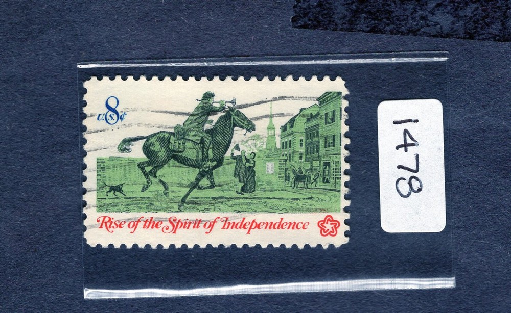 1973 Stamp #1478 Colonial Postrider Used