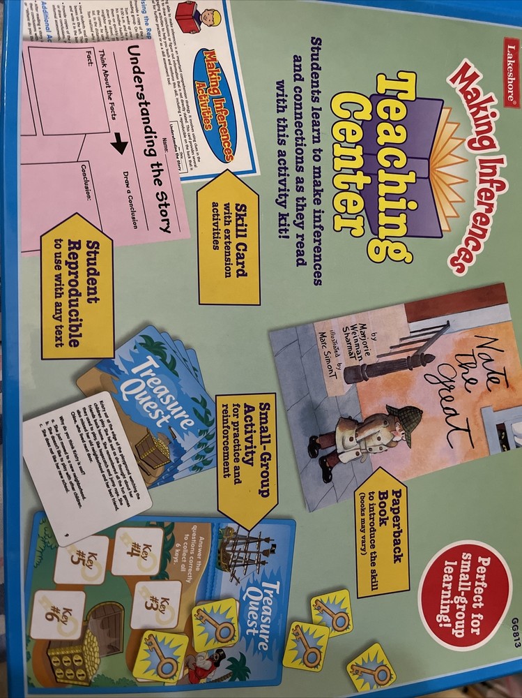 'Making Inferences Teaching Center' Small Group Homeschool Learning Activity Kit